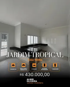 Casa com 3 Quartos à venda, 104m² no Jardim Tropical, Sertãozinho