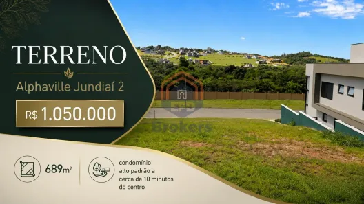 Lote/Terreno à venda, 689m² no Loteamento Alphaville Jundiaí - Fase 02, Jundiaí