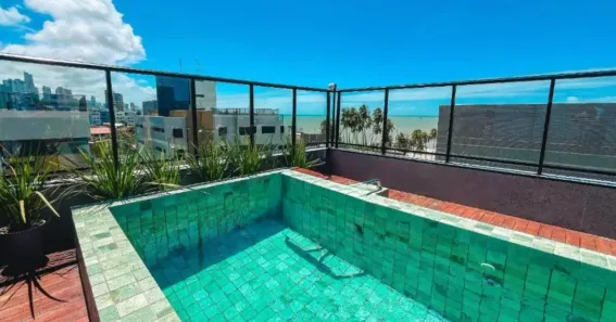 Flat com 1 Quarto à venda, 23m² no Cabo Branco, João Pessoa