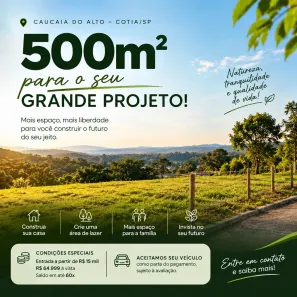Lote/Terreno à venda, 500m² no Jardim Belizário, Cotia