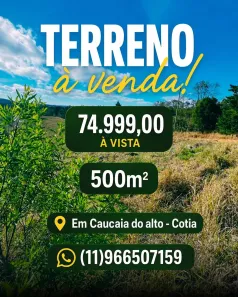 Lote/Terreno à venda, 500m² no dos Mendes (Caucaia do Alto), Cotia