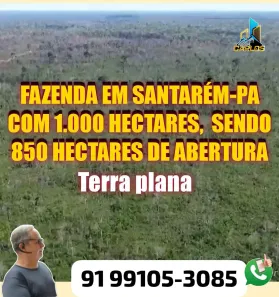 Fazenda/Sítio à venda, 1000000m² no Mapiri, Santarém