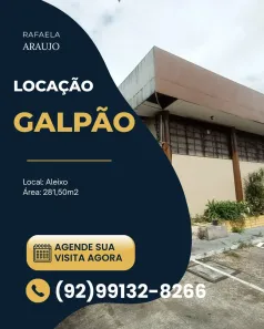 Galpão/Depósito/Armazém para alugar, 281m² no Aleixo, Manaus