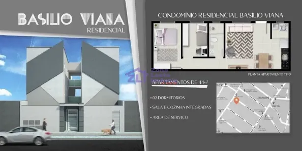 Apartamento com 2 Quartos à venda, 44m² no Chácara Belenzinho, São Paulo