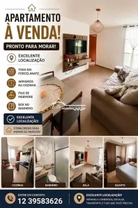 Apartamento com 2 Quartos à venda, 48m² no Jardim São Gabriel, Jacareí