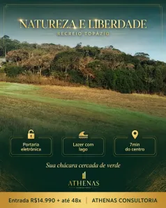 Lote/Terreno à venda, 500m² no Recreio Topázio (Caucaia do Alto), Cotia