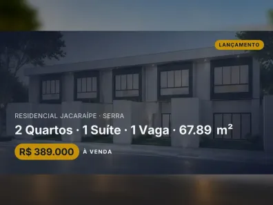 Casa com 2 Quartos à venda, 67m² no Residencial Jacaraípe, Serra