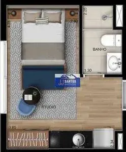 Apartamento com 1 Quarto à venda, 22m² no Belenzinho, São Paulo