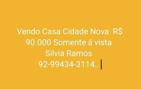 Casa com 2 Quartos à venda, 128m² no Cidade Nova, Manaus