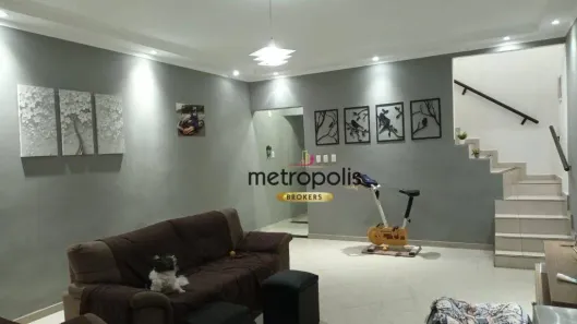 Sobrado com 4 Quartos à venda, 176m² no Vila Junqueira, Santo André