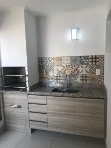 Apartamento com 3 Quartos para alugar, 96m² no Vila Scarpelli, Santo André