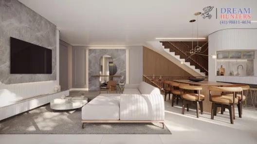 Casa de Condomínio com 3 Quartos à venda, 267m² no Ahú, Curitiba