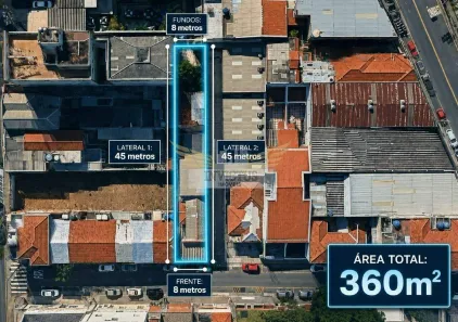 Lote/Terreno à venda, 250m² no Osvaldo Cruz, São Caetano do Sul