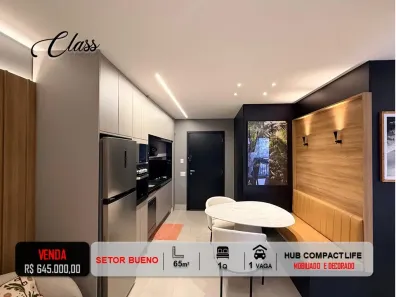 Apartamento com 1 Quarto à venda, 65m² no Setor Bueno, Goiânia