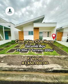 Casa de Condomínio com 3 Quartos à venda, 72m² no Tarumã-Açu, Manaus