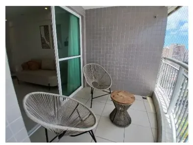 Apartamento com 2 Quartos para alugar, 61m² no Meireles, Fortaleza