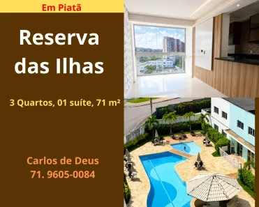 Apartamento com 3 Quartos à venda, 71m² no Piatã, Salvador