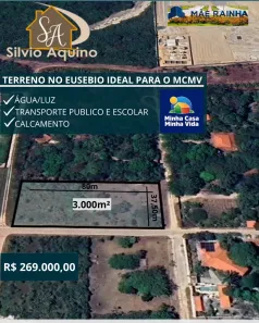 Lote/Terreno à venda, 3000m² no Mangabeira, Eusébio