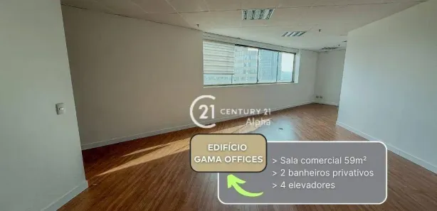 Sala Comercial para alugar, 59m² no Dezoito do Forte Empresarial/Alphaville., Barueri