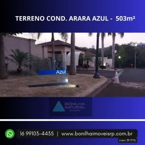 Lote/Terreno à venda, 503m² no Bonfim Paulista, Ribeirão Preto
