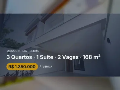 Casa com 3 Quartos à venda, 168m² no Manguinhos, Serra