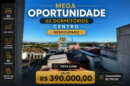 Apartamento com 2 Quartos à venda, 59m² no Centro, Florianópolis