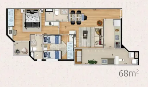 Apartamento com 2 Quartos à venda, 68m² no Ipiranga, São Paulo