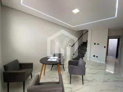 Casa de Condomínio com 2 Quartos à venda, 70m² no Sítio do Campo, Praia Grande