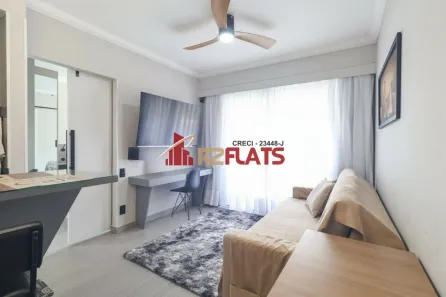 Flat com 1 Quarto para alugar, 35m² no Indianópolis, São Paulo