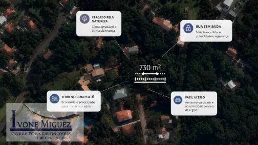 Lote/Terreno à venda, 730m² no Lagoinha, Miguel Pereira