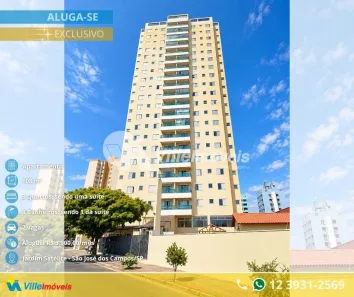 Apartamento com 3 Quartos para alugar, 108m² no Floradas de São José, São José dos Campos