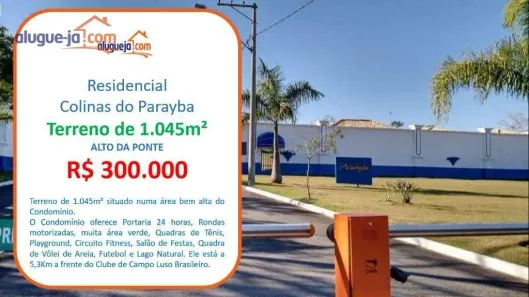 Lote/Terreno à venda, 1045m² no Vargem Grande, São José dos Campos
