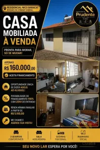 Casa com 2 Quartos à venda, 45m² no Loteamento Residencial Nico Baracat, Cuiabá