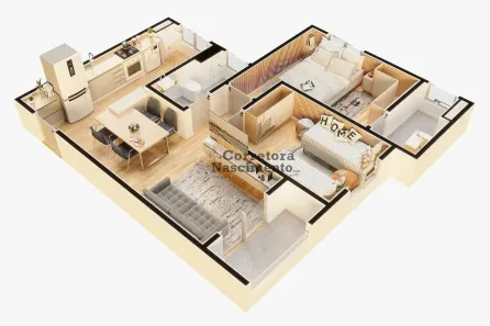 Apartamento com 2 Quartos à venda, 52m² no Jardim Santa Maria, Jacareí