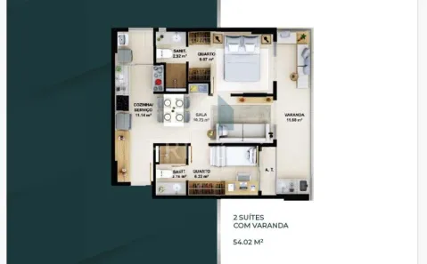 Apartamento com 2 Quartos à venda, 54m² no Ondina, Salvador