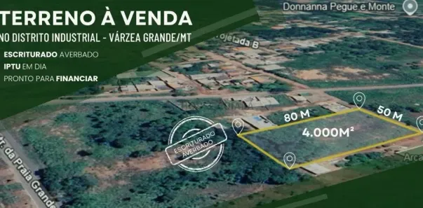 Lote/Terreno à venda, 4000m² no Capão do Pequi, Várzea Grande