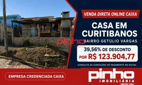 Casa com 2 Quartos à venda, 61m² no Getúlio Vargas, Curitibanos