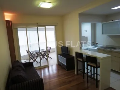 Flat com 1 Quarto para alugar, 47m² no Cidade Monções, São Paulo