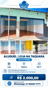 Ponto Comercial para alugar, 60m² no Taquara, Rio de Janeiro