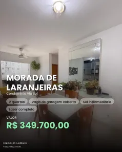 Apartamento com 2 Quartos à venda, 48m² no Morada de Laranjeiras, Serra