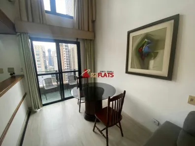 Flat com 1 Quarto para alugar, 50m² no Moema, São Paulo