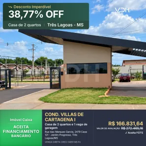 Casa de Condomínio com 2 Quartos à venda, 71m² no Centro, Três Lagoas