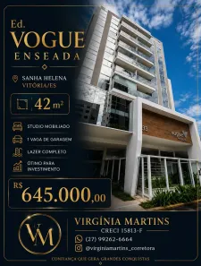 Apartamento com 1 Quarto à venda, 42m² no Santa Helena, Vitória