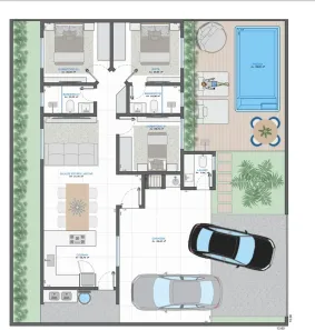 Casa com 3 Quartos à venda, 124m² no Costa Verde, Várzea Grande
