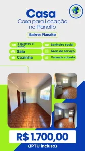 Casa com 3 Quartos para alugar, 250m² no Planalto, Cuiabá
