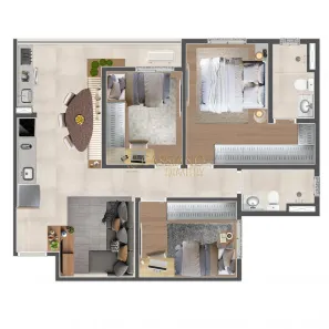 Apartamento com 3 Quartos à venda, 70m² no Jardim Sul, São José dos Campos