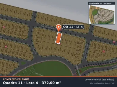 Lote/Terreno à venda, 372m² no Eparque Mirage, São José do Rio Preto