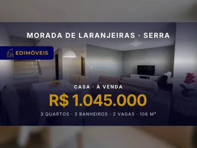 Casa com 3 Quartos à venda, 106m² no Morada de Laranjeiras, Serra