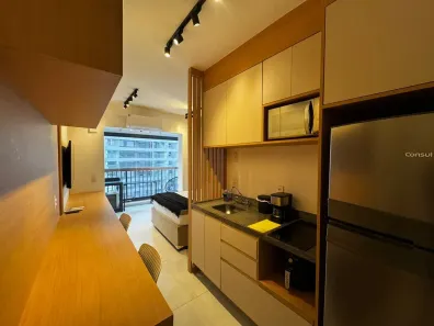 Apartamento com 1 Quarto para alugar, 26m² no Brooklin Paulista, São Paulo