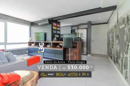 Apartamento com 1 Quarto à venda, 44m² no Higienópolis, Porto Alegre